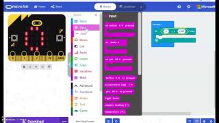 Step Counter MicroBit - using acceleration