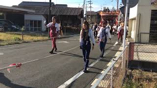 令和四年服織田神社祭典西五丁目屋台朝の引き回し