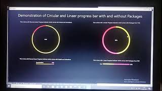 circular progress and linear progress bar using flutter #flutter