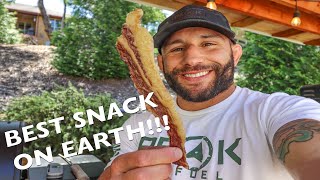 CHAD MENDES: HOW TO MAKE BRISKET BACON! MY NEW FAVORITE SNACK!!
