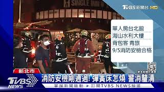 旅館單人房台北館傳火警! 2人昏迷送醫｜TVBS新聞