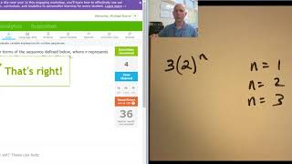 ixl 8th U.6 Evaluate variable expressions for number sequences (v18.8a)