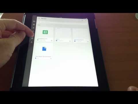 Using Google Drive on iPad and iPhone (iOS) Tutorial 2013 Using Google Drive on iPad and iPhone (iOS) Tutorial 2013