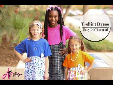 How to Make an Easy T-shirt Dress How to Make an Easy T-shirt Dress