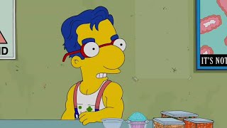 Milhouse es un patán con Lisa -Los Simpson-