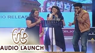 Rang De Song Live Performance at A Aa Audio Launch || Nithiin, Samantha
