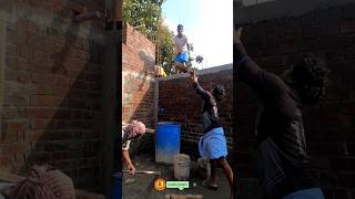 amazing cement mortar 💢throwing skill 📛 #shorts #viral #wow