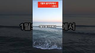 1월의  끝자낙에서  -나형식-