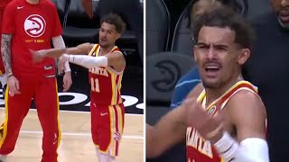 Trae Young EJECTED for throwing a ball at a ref 😳👀| NBA on ESPN