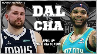 Dallas Mavericks vs Charlotte Hornets  Game Highlights | Apr 9 | 2024 NBA Season