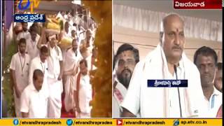 Pattu Clothes for Goddess Durga | Offered by Srikalahasti Temple EO Chandrashekar Reddy | Vijayawada