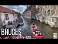 Bruges - Belgium , Walking Tour,  Summer 2022 (4k 60fps)