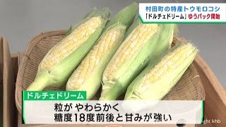 特産のトウモロコシ「ドルチェドリーム」ゆうパックで全国に発送　宮城・村田町