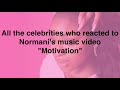 Celebrities reacts to Normani music video "Motivation"