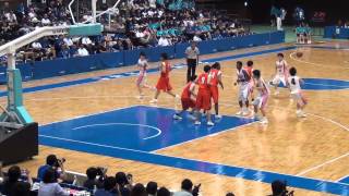 インターハイバスケ２０１５女子準決勝　桜花学園（愛知）白対明星学園（東京）橙Part７