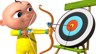 Zool Babies Playing Archery | Cartoon Animation For Children | Five Little Babies Series