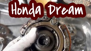 Honda Dream ឆេះស្បែក ជិៈង៉ាង