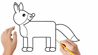 Cómo dibujar un zorro | Dibujos sencillos