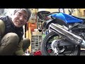 ninja250r 定期点検　リアブレーキキャリパーの点検ですが・・・