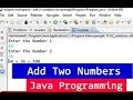 Java Example Program to Add Two Numbers  User Input