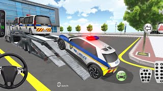 Police Cars Transport in Double Decker Trailer Truck - 3D Driving Class - Best Android gameplay