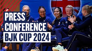 Great Britain Press Conference Billie Jean King Cup Qualifier France 2024 | LTA
