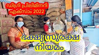 ഭക്ഷ്യ സുരക്ഷ നിയമം|Important laws|kpsc