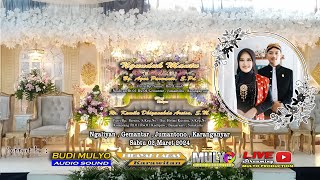 LIVE MULYO HD VIDEO // KRWT. HIDAYAH LARAS // BUDI MUYO AUDIO The Wedding Agus & Kamila