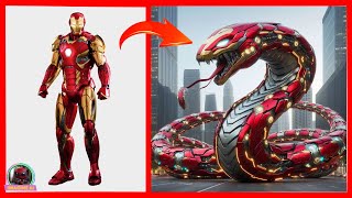 AVENGERS but ROBOT SNAKE VENGERS 🔥 All Characters (marvel \u0026 DC) 2024 🌟