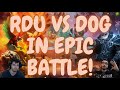 RDU VS DOG IN EPIC BATTLE! HEARTHSTONE BATTLEGROUNDS.