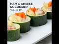 Ham & Cheese Cucumber 'Sushi' #Shorts