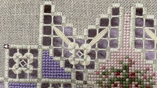 Вышиваем вместе hardanger.“ A quilter’s garden” Emie Bishop. Часть 4. Ретичелло, ажуры.🇺🇦