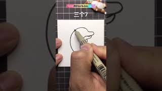 How to draw simple cute dolphin #drawing #draw #painting I Chill how to draw