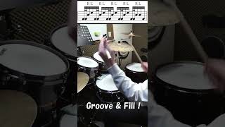 いますぐ使えるフィルイン -539個め- (速いダブルキック)  #shorts #drummer #drums #ドラムフィルイン #ドラムテクニック