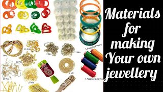 Raw Materials for Jewellery making|DIY|Introducing basic raw materials for jewellery making handmade