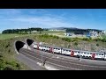 Trains From The Air - Switzerland Highspeed - Zug, trainfart, train