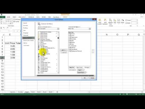 Excel 2013: Customize the Ribbon Excel 2013: Customize the Ribbon