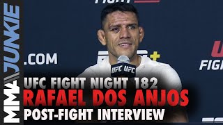 Rafael dos Anjos reacts to Conor McGregor tweets after callout | UFC Fight Night 182 post-fight