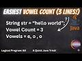 Find Vowels Count in a String | Java Program Explained Step by Step | Beginner-Friendly Logic |