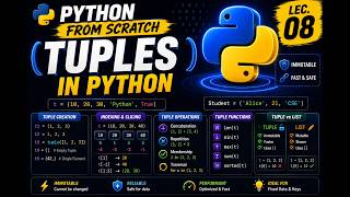 Tuples in Python | Python From Scratch | Lec. 08