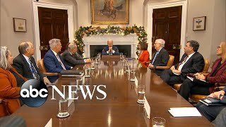 ABC News Live: Biden meets with congressional leaders at the White House | ABCNL