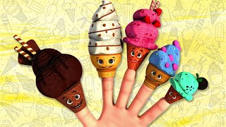 Finger Family Yummy Ice Cream + Nursery Rhymes and Kids Songs @HelloHippo3DNurseryRhymes