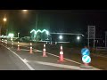 Night view   Road works at Lorneville   Invercargill   27 February 2023