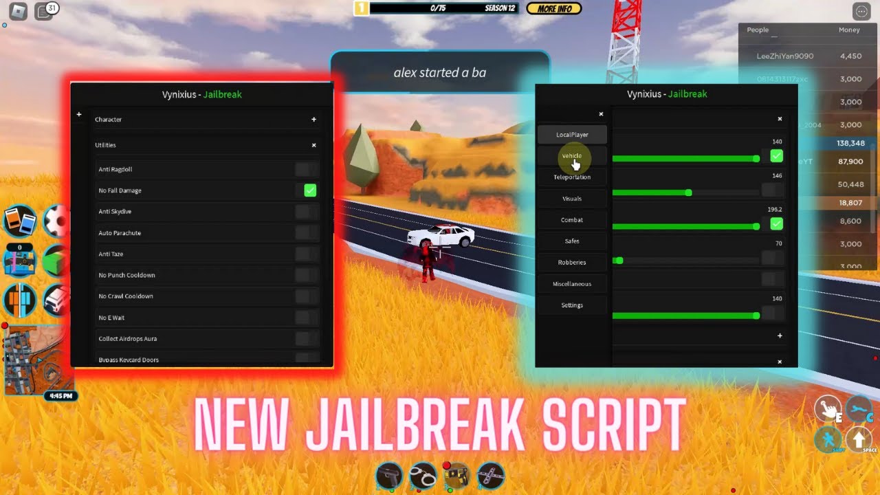 New Jailbreak Script Roblox Youtube