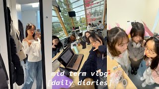 mid term vlog🩺ikb library, sleepover, getting marks back