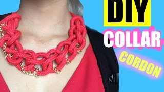 DIY maxi collar cordón