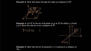 Linear Algebra 4.2 Subspaces