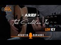 Tak Sedalam Ini - Arief | Akustik Karaoke (Low key/Nada rendah)