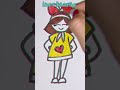 fast and fun girl drawing for kids cute doll drawing made easy quick barbie doll sketch shorts