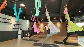 플라잉 요가 60분 수업 #플라잉요가 #플라잉초급 #플라잉스트레칭 #aerialyoga #aerial #yoga #yogalife